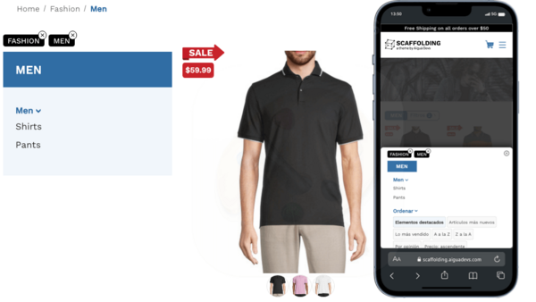 Improvements in the sidebar of category and brand pages